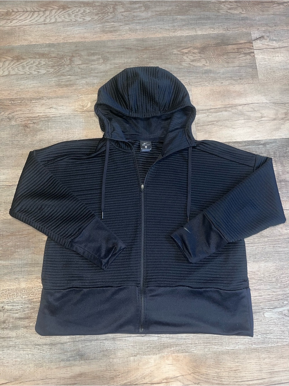 Nike Black Lightweight Hooded Zip Jacket